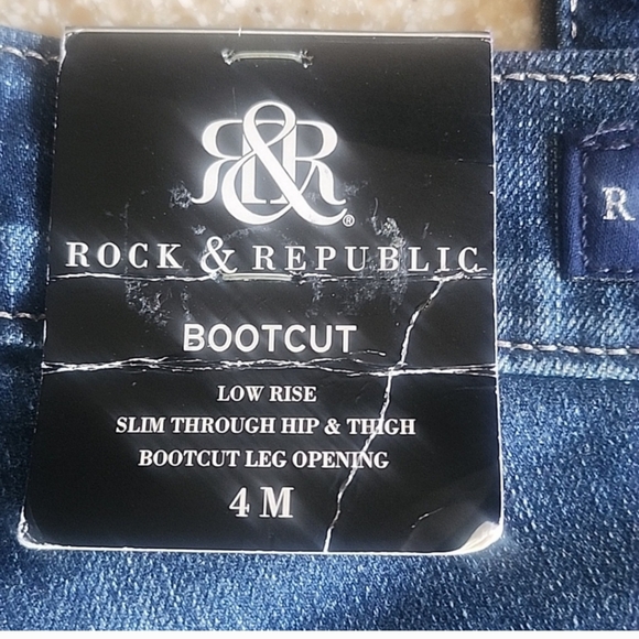 NWT Rock & Republic Kasandra Boot Cut Size 4M - Picture 5 of 13